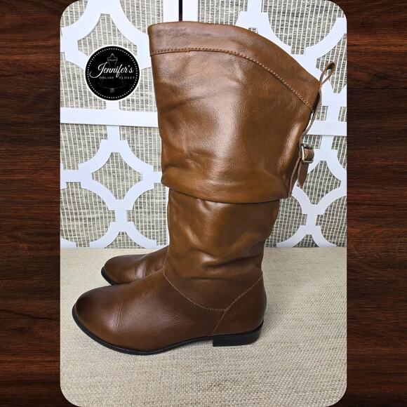 Aldo Women's Aoadien Cognac Low Heel Boots Size 8 - Picture 3 of 10